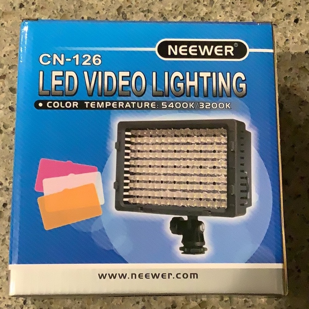 Newer CN-126 LED Video Light For Camera or Digital Video Camcorder, NIB